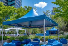 nadmuchiwany namiot zewnętrzny