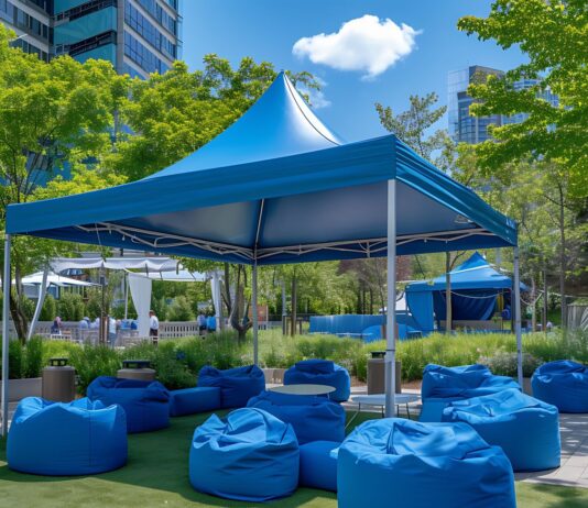 nadmuchiwany namiot zewnętrzny